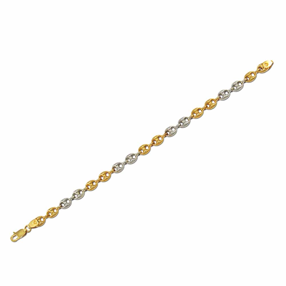 Bracelet gold platinum chain