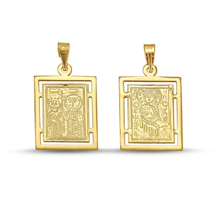 Pendant double face gold
