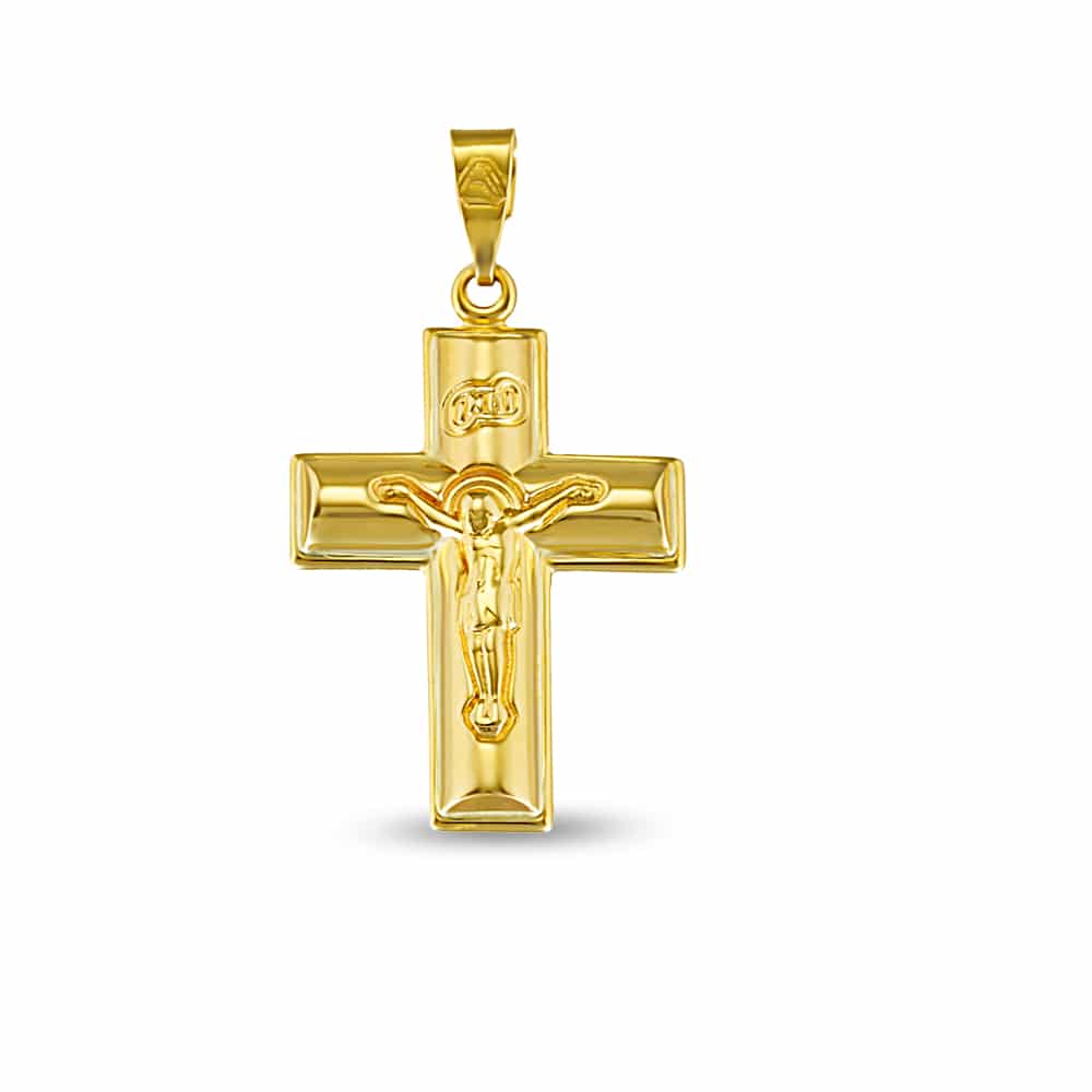 Cross gold with Jesus