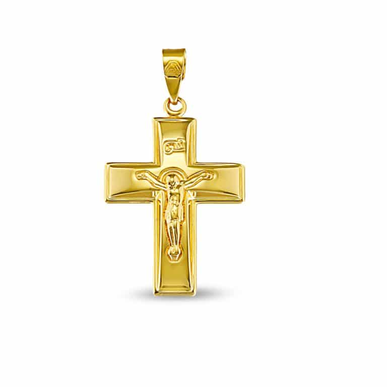 Cross gold with Jesus