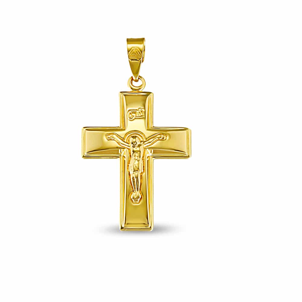 Cross gold motif in the center